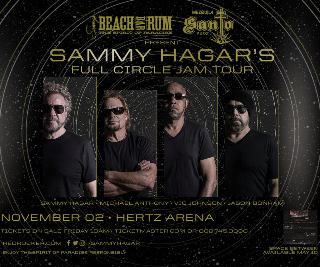Sammy Hagar The Circle With Special Guest Night Ranger Hertz Arena